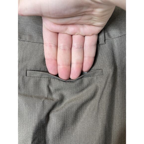 Apt 9 Pants Womens 14 Brown Dress Slacks Straight Leg Stretch Career Work - Picture 8 of 13
